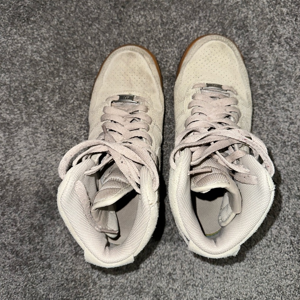 Tan suede Air Force 1